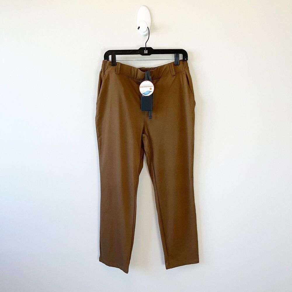 Mivei Women’s UPF 50+ Jogger Pants Stretch Waist Travel Brown Size Medium NWT’s